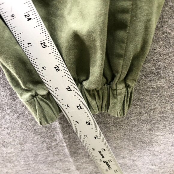 Urban Outfitters BDG Baggy Cargo Jogger Pants Womens S High Waisted Green Twill - Picture 8 of 10
